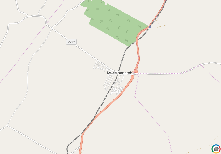 Map location of KwaMbonambi